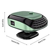 cheap Car Heating Equipment-12V/24V Car Heater 2 In 1 Heating Cooling Car Fan Portable Electric Heating Fan Defogger Windshield Defogging Parking Heater