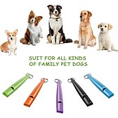 お買い得  犬用トレーニング用品-ストラップ付き犬笛 吠えを止める超音波犬笛 高周波サイレントホイッスル 犬の訓練用
