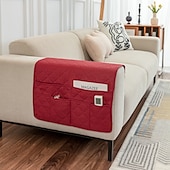 cheap Sofa Seat &amp; Armrest Cover-1 Pcs Armrest Covers for Chairs and Sofas Couch Arm Covers for Sofa Armrest Covers with Side Pocket Anti-Slip Furniture Protector Washable Armrest Slipcovers