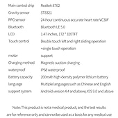 tanie Inteligentne bransoletki-iMosi TK72 Inteligentny zegarek 1.47 in Inteligentny zegarek Bluetooth Monitorowanie temperatury Krokomierz Powiadamianie o połączeniu telefonicznym Kompatybilny z Android iOS Damskie Męskie