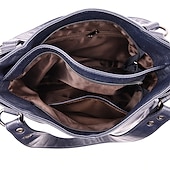 economico Borsette e borse tote-Per donna Borsa Borsa a tracolla Borsa a spalla Borsa Boston Pelle PU All&#039;aperto Shopping Quotidiano Cerniera Grande Capacità Impermeabile Durevole Tinta unica Trapuntato Rosso violaceo Nero Bianco