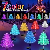 preiswerte Landschaftslichter-LED bunter Farbverlauf Glasfaser Weihnachtsbaum Bodeneinsatz Licht Außendekoration Villa Atmosphäre Festival Party Dekoration Licht Qualle Rasen Licht 1St
