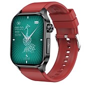 זול שעונים חכמים-iMosi et580 שעון חכם 2.04 אִינְטשׁ חכמים שעונים Blootooth ECG + PPG מד צעדים מזכיר שיחות מותאם ל אנדרואיד iOS נשים גברים המתנה ארוכה עמיד במים שליטה במדיה IP68 מארז שעון 38 מ&quot;מ