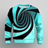 cheap Boy&#039;s 3D Vision &amp; Geometry-Boys 3D Graphic Sweatshirt Pullover Long Sleeve 3D Print Fall Winter Fashion Streetwear Cool Kids 3-12 Years Crew Neck Outdoor Casual Daily Regular Fit