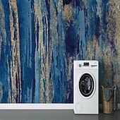 Χαμηλού Κόστους Ταπετσαρία-δροσερές ταπετσαρίες μπλε ταπετσαρία τοίχου τοιχογραφία αφηρημένη μαρμάρινη επένδυση τοίχου αυτοκόλλητο ξεφλούδισμα και ραβδί αφαιρούμενο pvc/υλικό βινυλίου αυτοκόλλητο/συγκολλητικό απαιτείται