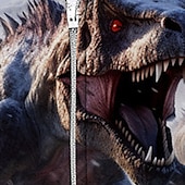 billiga Pojkens 3D-djur-Pojkar 3D Dinosaurie Huvtröja Kappa Ytterkläder Långärmad 3D-tryck Höst Vinter Mode Streetwear Häftig Polyester Barn 3-12 år Utomhus Ledigt Dagligen Normal
