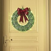 abordables 123496-Guirlande de Noël de 20 pouces avec guirlande d&#039;arc lumineux en fer léger éclairage LED décoration de scène de lumière blanche chaude 30/40/50 cm alimenté par batterie aa