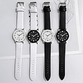 preiswerte Quarz-Uhren-Freizeit männer uhr casual leder analog quarz uhren einfache runde zifferblatt männlichen armbanduhr uhr geschenk montre homme