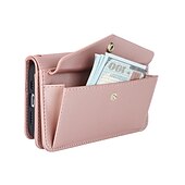 cheap iPhone Cases-Phone Case For iPhone 15 Pro Max Plus iPhone 14 13 12 11 Pro Max Plus Back Cover Wallet Case with Stand Holder Magnetic with Lanyard Retro TPU PU Leather