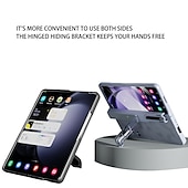 Χαμηλού Κόστους Samsung Θήκη-τηλέφωνο tok Για Samsung Galaxy Z Fold 5 Πίσω Κάλυμμα με βάση στήριξης και προστατευτικό οθόνης με στυλό S PC PU δέρμα