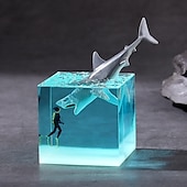 levne Stolní lampy-mořská pryskyřice velryba keporkak 5 cm/2 palce kostka ornament svítící mini noční světlo narozeninový dárek k vánocům