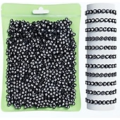 preiswerte Perlenherstellungsset-800 Stück Buchstabenperlen in 28 Stilen, bunte Perlen mit lächelndem Gesicht, Herzperlen-Set für DIY-Armbänder, Halsketten, Ohrringe, Kunsthandwerk, Kleinunternehmen, Schmuckherstellungsbedarf