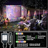 お買い得  プラグイン式電源-100M フレキシブルＬＥＤライトストリップ ストリングライト クリスマスストリングライト 1000 LED 2835 SMD 温白色 マルチカラー ネットホワイト クリエイティブストリングライト ホリデーライト パーティー ホリデー ウェディング 31 V
