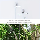 preiswerte Weihnachtsdeko-3 Stück Libellen-Gartenstecker, Kunststoff-Hofschild mit Pfahl für Gartendekoration, Halloween-Dekor, Herbstdekoration, Erntedankfest, Weihnachtsgeschenk