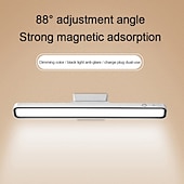 abordables electrodomésticos-Luz de lectura magnética LED recargable, lámpara de escritorio 3 modos de color atenuación continua protección para los ojos control remoto lámpara de mesa atenuación táctil dormitorio dormitorio luz