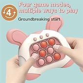 economico intrattenimento elettronico-gioco di bolle a spinta veloce, pop fidget portatile aggiornato che illumina i giocattoli da gioco professionali, gioco elettronico a spinta rapida, giocattoli sensoriali fidget per il compleanno