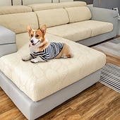 baratos Cobertura de Sofa-capa de sofá mágica para cães de estimação, capas de sofá elásticas, protetor de móveis anti-riscos, capa de almofada para poltrona, formato seccional, 3 lugares (não vendido por conjunto)