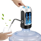 abordables Électroménager-Pompe à bouteille d&#039;eau 1 pièce, pompe à bouteille d&#039;eau électrique, pompe à eau potable automatique rechargeable par USB pour bouteilles universelles de 3 à 5 gallons, distributeur d&#039;eau de camping portable