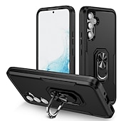 Недорогие Чехлы для Samsung-Чехол для Samsung Galaxy S23 Ultra Plus FE A14 A54 военного класса двухслойный противоударный тяжёлый защитный чехол встроенный вращающийся магнитный кольцевой держатель