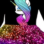 cheap 3D Unicorn Dress-Girls' 3D Rainbow Unicorn Dress Long Sleeve 3D Print Fall Winter Vacation Sports &amp; Outdoor Daily Cute Casual Beautiful Kids 3-12 Years Casual Dress A Line Dress Above Knee Regular Fit