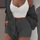 economico Pigiami Kigurumi-Per adulto Tinta unica Pigiami e camicie da notte Pigiama a pagliaccetto Pigiama Kigurumi Casuale / sportivo Per Per donna cartone animato