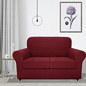 baratos Cobertura de Sofa-capas de sofá para cães de estimação com almofada sofá bordô, capas para sofá de dois lugares, em forma de l, 3 lugares, em forma de u, poltrona protetor de sofá lavável