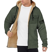 cheap Flag Pattern-Men&#039;s Graphic Prints National Flag Hoodie Hoodies Sweatshirt Zip Hoodie Long Sleeve Hooded Sweatshirt Hooded Daily 3D Print Holiday Vacation Going out Blue Brown Multi Pocket Fleece Winter Designer