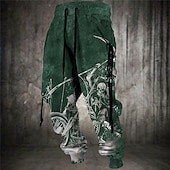 abordables Survêtements de sport-Crânes Punk Gothique Homme Impression 3D Joggings Pantalon Jogging Pantalon Extérieur Plein Air Casual Quotidien Polyester Noir Bleu Marron S M L Taille médiale Élasticité Pantalon