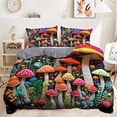 economico Set copripiumino-trapunta floreale modello artistico set copripiumino set copripiumino set biancheria da letto in cotone set morbido 2/3 pezzi set biancheria da letto in cotone di lusso decorazioni per la casa regalo