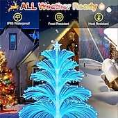 preiswerte Landschaftslichter-LED bunter Farbverlauf Glasfaser Weihnachtsbaum Bodeneinsatz Licht Außendekoration Villa Atmosphäre Festival Party Dekoration Licht Qualle Rasen Licht 1St