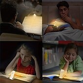 abordables Fournitures de bureau-Lampe de lecture led rechargeable par usb, avec clip pour soins oculaires, pour lire au lit, marque-page portable