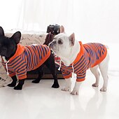 baratos Moletons-Cachorros Gatos Camisola com Capuz à moda Casual Inverno Quente Respirável Macio Lavável Confortável Natal Ao ar livre Casual / Diário Roupas para cães for Bichon Frise Pomerânia Animais de Pequeno