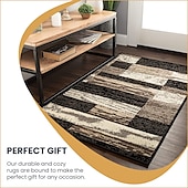 economico Tappeti e tappeti da cucina-Tappeto runner geometrico per boschi, tappetino da cucina, antiscivolo, resistente all&#039;olio, per interni ed esterni, comodino, camera da letto, bagno, ingresso, zerbino per porta
