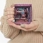 お買い得  マグカップ＆カップ-3D ソーイングマグ、3D 花柄ミシン、3D ミシンマグ、セラミックコーヒーマグ、3D コーヒーマグラップ、女性用ソーイングギフト、クリスマスギフト クリスマスギフト