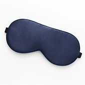 baratos Acessórios de cama-Máscara de olho de seda pura natural 100% real com alça ajustável para dormir, cobertura de sombra de sono de seda amoreira dupla face, bloqueia a luz e reduz os olhos inchados