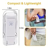 abordables Fournitures de bureau-Lampe de lecture led rechargeable par usb, avec clip pour soins oculaires, pour lire au lit, marque-page portable