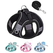 cheap Dog Collars, Harnesses &amp; Leashes-Dog Harness for Small Medium Dogs No Pull Puppy Harness and Leash Set Puppy Harness for Small Dogs Step in Harness for Small Dogs Small Dog Harness mesh Dog Harness.