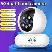 olcso Beltéri IP hálózati kamerák-2 MP ip kamera 2,4 g 5 g kétsávos wifi 1080p hd mini beltéri vezeték nélküli automatikus nyomkövető intelligens otthon biztonsági baba kisállat monitor megfigyelő kamera