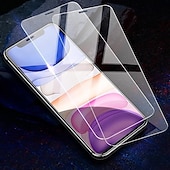 olcso iPhone-képernyővédők-5 db Képernyővédő fólia Kompatibilitás Apple iPhone 16 iPhone 15 Pro Max 14 Plus 13 12 11 Pro Max Edzett üveg 9H erősség Anti-ujjlenyomat Nagyfelbontású (HD) Robbanásbiztos 3D Touch kompatibilis