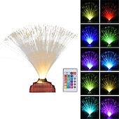 abordables 123496-Lumière led en fibre optique colorée, flash tactile créatif, chambre à coucher pleine d&#039;étoiles, lampe de bureau en fibre optique, atmosphère florale, usb 1 pièce