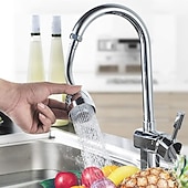 economico Accessori per rubinetti-Spruzzatore per estensione del rubinetto del lavello della cucina a 2 modalità, aeratore estensore antispruzzo con rotazione turbo a 360 gradi con tubo flessibile