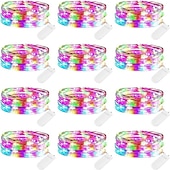 cheap Battery String Lights-12pcs Waterproof Fairy String Lights, 20 LED Firefly &amp; Starry Sky Decor for Christmas Decorations