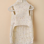 abordables Chandails-Chien Chat Pull Mode Rétro Vintage Hiver Respirant Doux Lavable Confortable Extérieur Décontracté Quotidien Vêtements pour Chiens for Bichon Frisé Spitz Nain Bébé Animal Papillon Petit