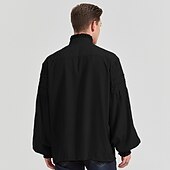 baratos Tops-Retro Vintage Punk e gótico Medieval Blusa / Camisa Baile de Máscara Vampiros Cavalheiro Outlander Com Babados Cor Sólida Fantasia Homens Pirata Fantasia Real Carnaval Baile de Máscaras Espetáculo
