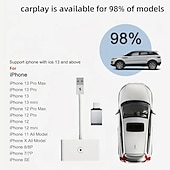 رخيصةأون محولات carplay-دونجل Carplay اللاسلكي لسيارات Carplay السلكية يتحول من سلكي إلى Carplay لاسلكي ويدعم قابس التحديثات عبر الإنترنت &amp; اللعب للسيارات منذ عام 2015 &amp; دائرة الرقابة الداخلية 10