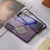 cheap Samsung Cases-Phone Case For Samsung Galaxy Z Fold 6 Z Fold 5 Z Fold 4 Z Fold 3 Back Cover With Magsafe Support Wireless Charging Shockproof TPU Plating