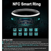 economico Braccialetti intelligenti-nfc id ic l&#039;integrazione delle funzioni tre in una supporta Android ios doppio sistema 128g di storage corpo in ceramica jakcom r4 smart ring