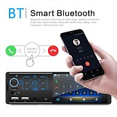 お買い得  車用Bluetoothキット/ハンズフリー-4.1インチ カーMP5プレーヤー 1DIN HD容量性タッチスクリーン カーステレオオーディオラジオサポート ワイヤレスSWCリモート/電話充電ポート/ハンズフリー通話/ミラーリンク/USB/TFカード/AUX-IN/FMラジオ受信機