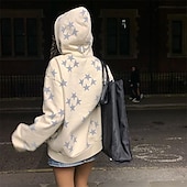 economico Grafica di personaggi di cartoni animati e film-Felpa Felpa con cappuccio con cerniera Pullover Modello Tasca frontale Per Per uomo Per donna Unisex Per adulto Stampa a caldo Strada Casual / quotidiano