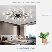 billige Taklamper-moderne semi-innfelte taklamper 18 hode 24 hode 36 hode taklamper glass globe g4 base led lysekrone egnet for kjøkken stue spisestue soverom korridor ac110 ac220v